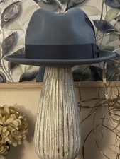 Fedora Bailey 100% lana, blu