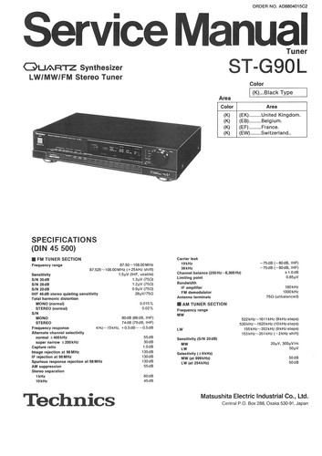 Technics g90 g90l - g90,