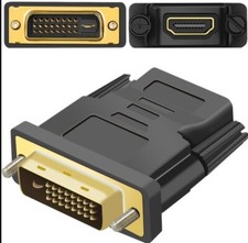 ADATTATORE HDMI FEMMINA A DVI-D dual link 24+1 MASCHIO presa spina convertitore