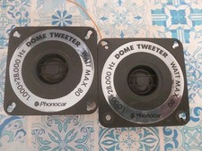COPPIA DI TWEETER D'EPOCA DOME 80 WATT PHONOCAR 4 OHM FUNZIONANTI.