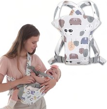 ZEPIQOR Marsupio Neonati Ergonomico Marsupio Neonato Portabebè per Neonati Extra