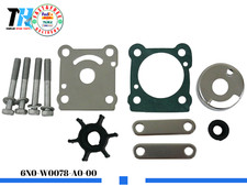 For Yamaha Outboard 6N0-W0078-A0-00 Water Pump Impeller Kit 6HP 8HP 8MSH 8MSHA