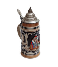 Boccale di Birra in ceramica antico Tedesco MARZI & REMY bicchieri da collezione
