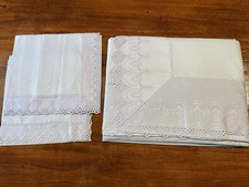 Lenzuola di cotone ricamate