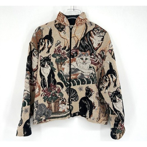 Giacca bomber vintage gatto - giacca,