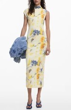 Desigual Yellow Blurred Floral