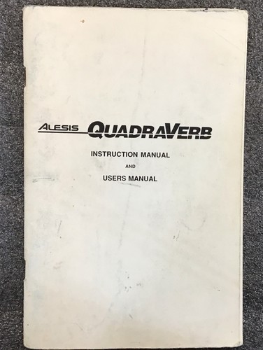 Alesis quadraverb manuale - alesis,