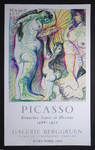 Picasso affiche originale - originale, 1981