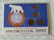 Russia - Spitzbergen - Territorio Norvegese - Set di monete Orso Polare - 1993
