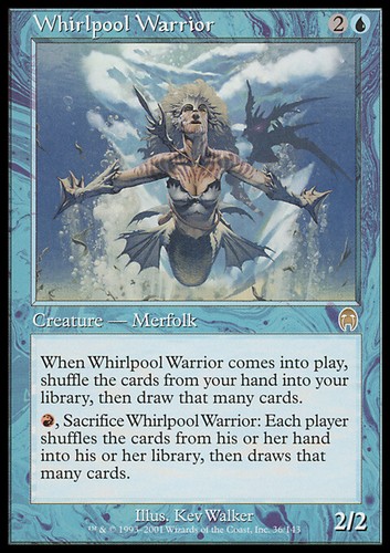 Mtg whirlpool warrior played - whirlpool,