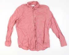 Camicia uomo Zara rosa lino