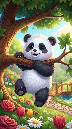 Panda commestibile topper