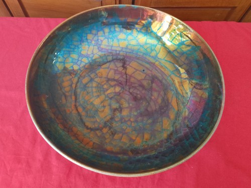 Ceramica lustro gatti faenza - a,