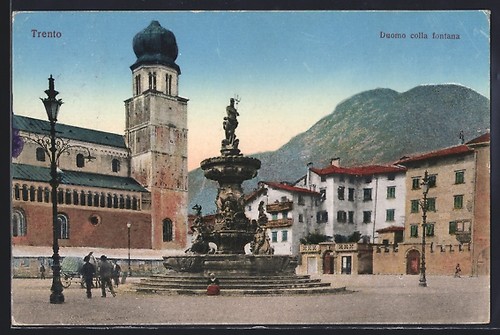 Trento duomo colla fontana - duomo,