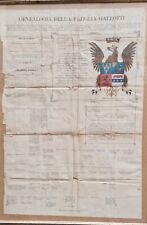 STEMMA ALBERO GENEALOGICO FAMIGLIA GALLOTTI ARALDICA NOBILTA'