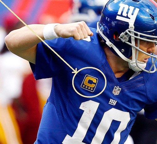 Nfl team leader maglia captain - nfl,