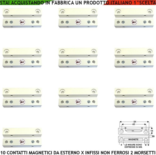 Contatto magnetico antifurto - magnetico,