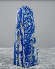 Lapislazzuli Obelisco Minerale Pietra Blu Naturale 344,49 Grammi Lapis Lazuli 