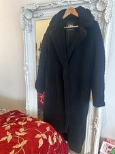 Cappotto Teddy Zara Nero Finto