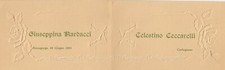 1925 Nardacci Ceccarelli Roccagorga Carbognano invito matrimonio Viterbo
