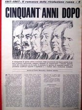 Articolo del 1967 Il romanzo Rivoluzione Russa Cinquant'anni Dopo Quarta Puntata