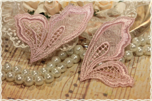 Coppia pizzo macramè per