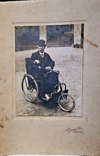 Antica foto motocarrozzetta - antica,