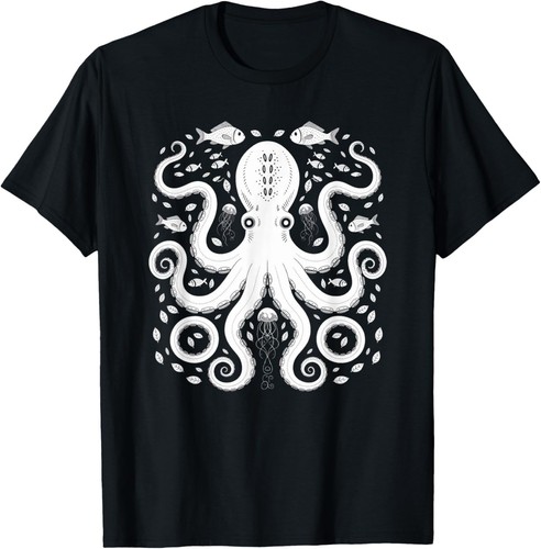 Shirt unisex vintage polpo - unisex,