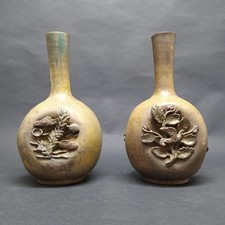 Coppia vasi Riccardo Gatti Faenza ceramica smalti metallici anni ’30-40