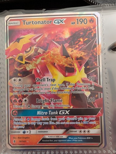 Turtonator ultra rare holo - gx,
