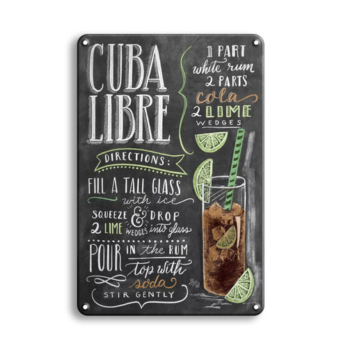 Targa cuba libre cocktail