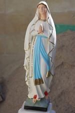 STATUA MADONNA DI LOURDES 80CM IN CEMENTO DIPINTA A MANO