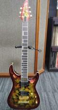 ESP HORIZON-PT NT Fireopal con perla rossa nera Made in Japan tipo ST, L1438