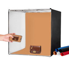 Box Fotografico Studio Scatola Luminosa 81,5X81,5 Cm, Kit Light Box 5600K, 210 L