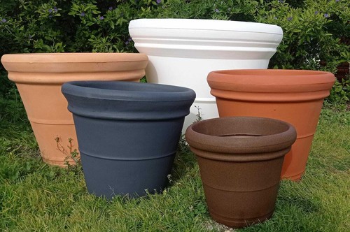 Vaso tondo doppio - vaso, bordo