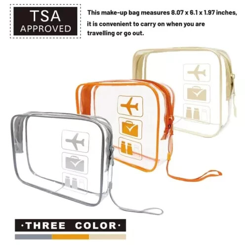 Borsa trasparente pvc - trasparente, con