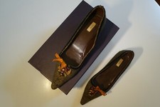 Prada scarpa decoltè con fiori,  bassa tg.39