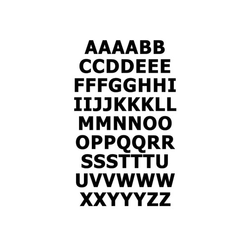 Adesivi lettere vinile piccole