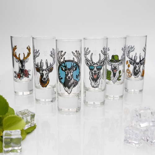 Bicchiere shottino set 6 - bicchiere,