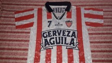 ATLETICO JUNIOR BARRANQUILLA CAMICIA VINTAGE INDOSSATA VALDERRAMA COLOMBIA camiseta 