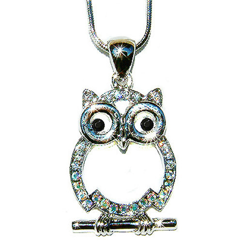 Trasparente gufo swarovski - trasparente,