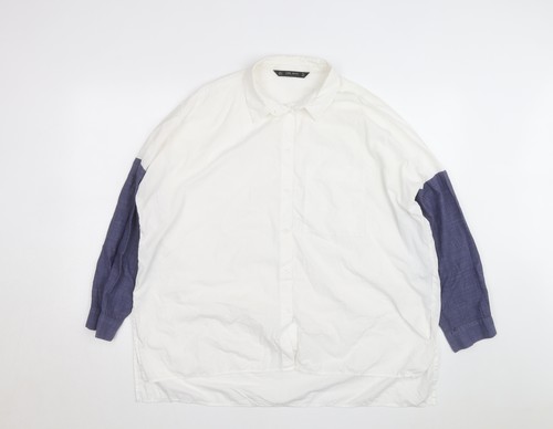 Camicia uomo zara bianca blu - camicia, e