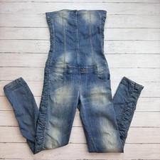 DENNY ROSE tuta denim senza