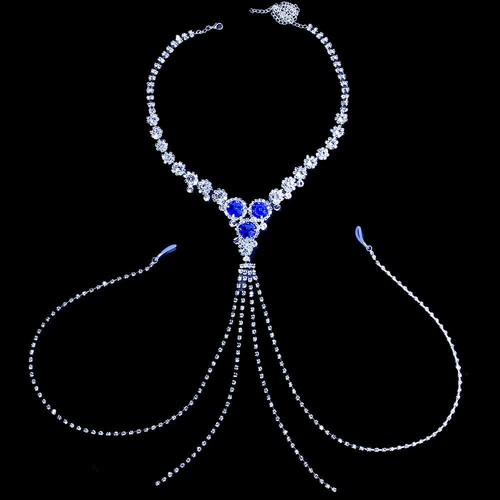 Collana cristallo corpo catena - collana,