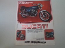 advertising Pubblicità 1977 MOTO DUCATI 500 GTV