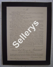 Faire-part de décès du Baron Paul Henry de Brécourt Colonel de cavalerie