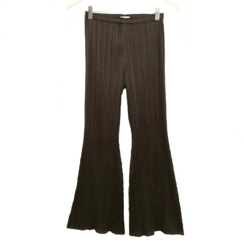 Pantaloni zampa plissettati - a,