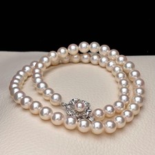 Collana di perle Akoya 7,0-7,5