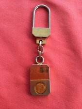 Portachiavi vintage con moneta in oro massiccio 8 carati dall'Italia lunghezza 3,8 pollici