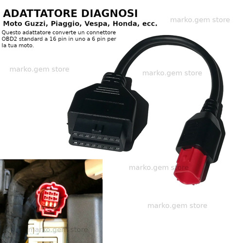 Adattatore 6pin per diagnosi - adattatore,